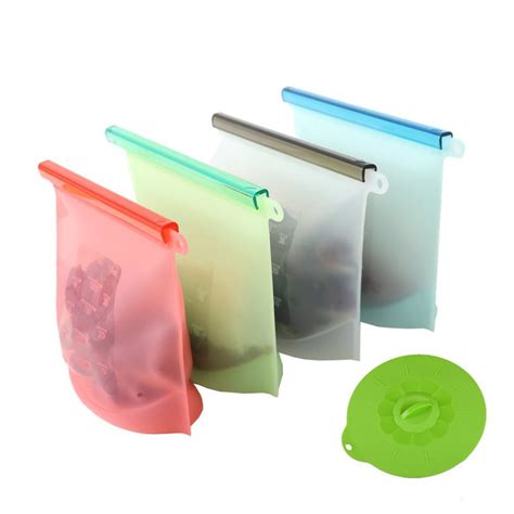 Reusable Ziplock Bags - Silicone Food Storage | Apartment Therapy