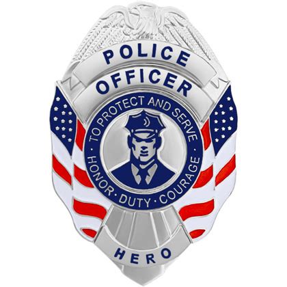 Police Officer Hero Mini Badge - Agent Gear USA