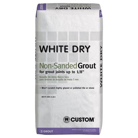 Custom Building Products White Dry 25 lb. Non-Sanded Grout-WDG25 - The Home Depot