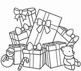 Free Printable Christmas Present Coloring Pages sketch template