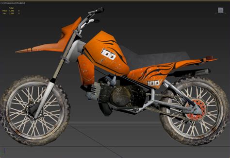 Low Poly Dirt Bike - download free 3D model by selvanroy - Cad Crowd