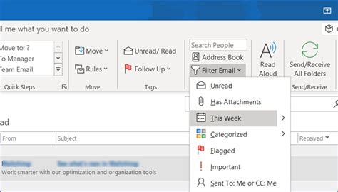 How to Show Emails Received Today or Yesterday in Outlook - ExcelNotes