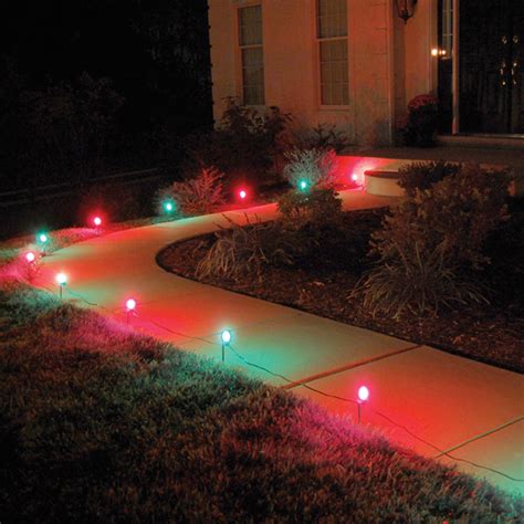 LumaBase Electric Pathway Lights, 10 Count, Red & Green - Walmart.com ...