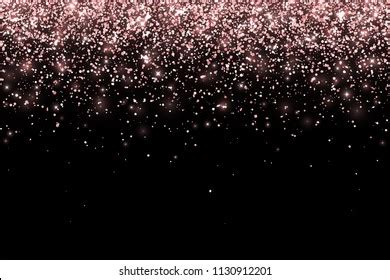 Rose Gold Sparkles Black Background Pink Gold Glitter Background Stock ...