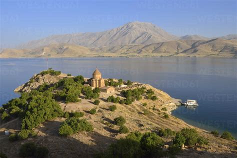 Turkey, Van province, Akdamar Island, Van Lake, Akdamar Island, Church of the Holy Cross ...