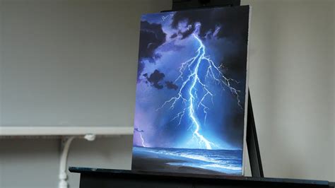 Acrylic Painting Lightning - Beginner Painting