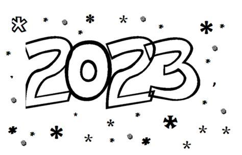 New Year 2023 Coloring Pages » Turkau