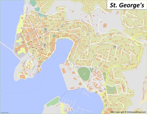 St. George's Map | Grenada | Maps of St. George's