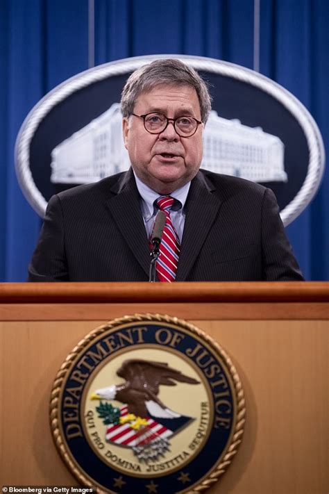 Former Attorney General Bill Barr says the Justice Department always ...