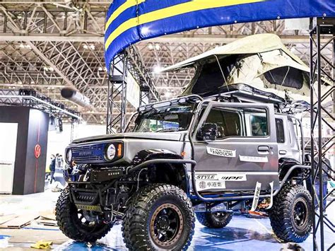 Suzuki Jimny 5 Door Showcased As Custom SUV - Offroad Tyres, Rooftop Tent