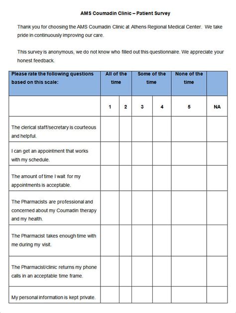 Provider Satisfaction Survey Template