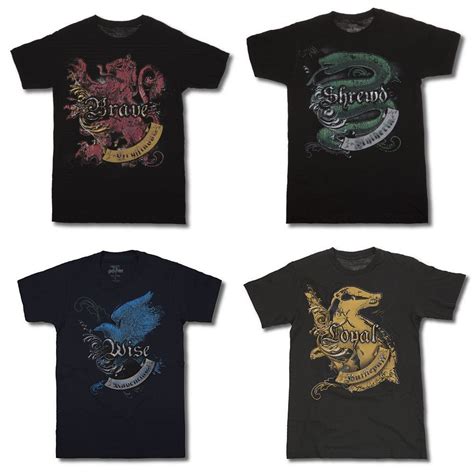 Harry Potter Choice of Hogwarts House Attributes Adult or Youth T Shirt