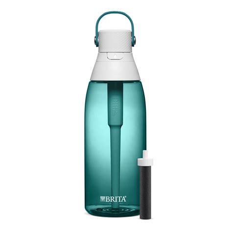 Brita 36oz Premium Water Bottle with Filter, BPA Free, Sea Glass - Walmart.com