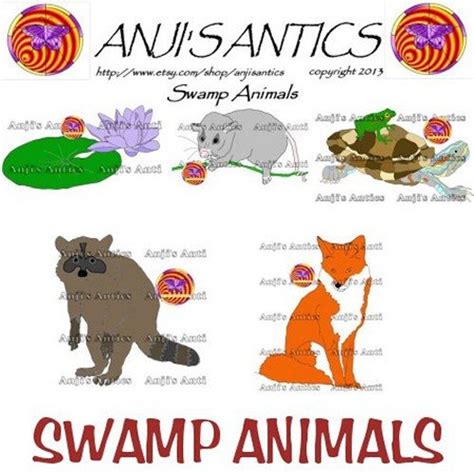 Swamp Animals Clipart Graphics - Country Graphics™