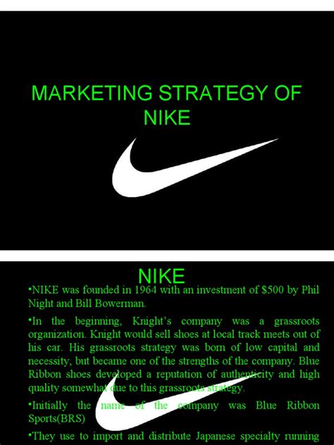 25005456 Marketing Strategy of Nike | Nike | Clothing