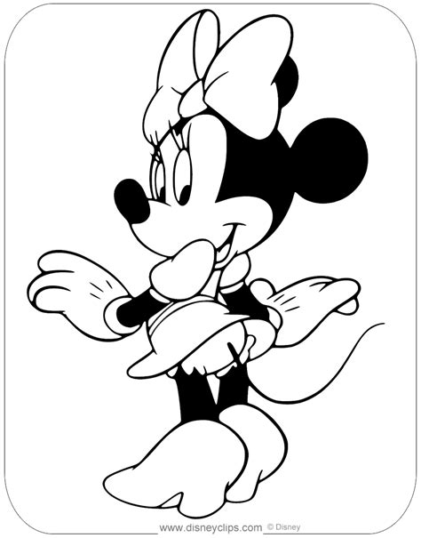 Misc. Minnie Mouse Coloring Pages 3 | Minnie mouse coloring pages, Minnie mouse drawing, Disney ...