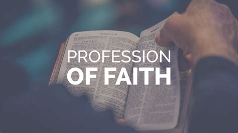 Profession of Faith