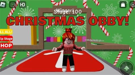 CHRISTMAS OBBY with 100 STAGES! | Roblox - YouTube