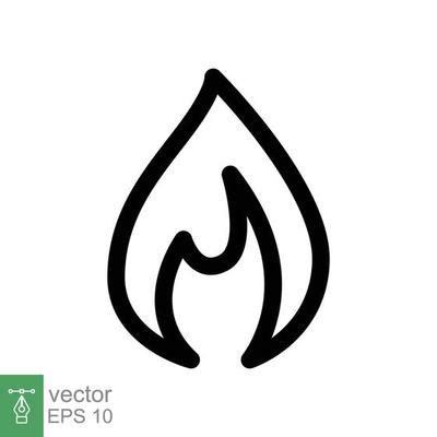 Flame Outline Vector Art, Icons, and Graphics for Free Download