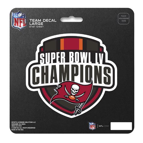 Fanmats | Tampa Bay Buccaneers Super Bowl LV Champions Large Decal