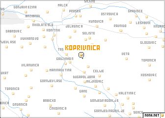 Koprivnica (Serbia and Montenegro) map - nona.net