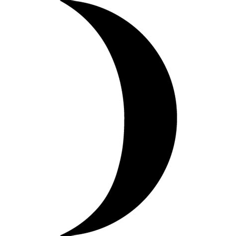 Moon waxing crescent 2 icon svg png free download