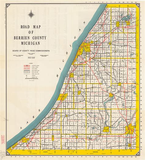 Map Of Berrien County Michigan - Shari Demetria