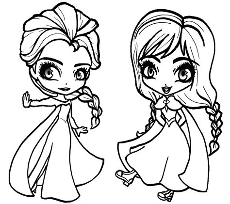 Elsa And Anna Coloring Pages Printable at GetColorings.com | Free ...