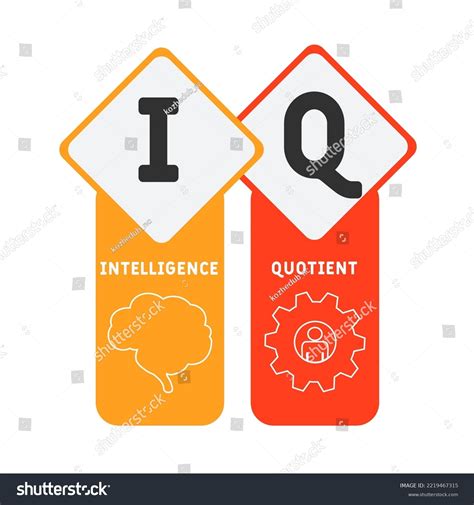 Iq Intelligence Quotient Acronym Business Concept Stock Vector (Royalty ...