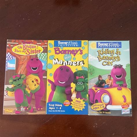 lyrick | Other | Barney Set Of 3 Vhs Tapes | Poshmark