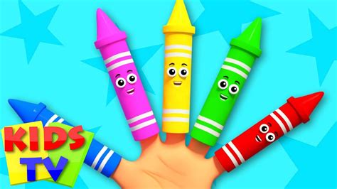 Crayons Finger Family | 3D Nursery Rhymes From Kids Tv - YouTube