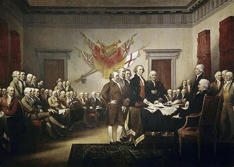 Signing the Declaration of Independence Greeting Card by John Trumbull ...