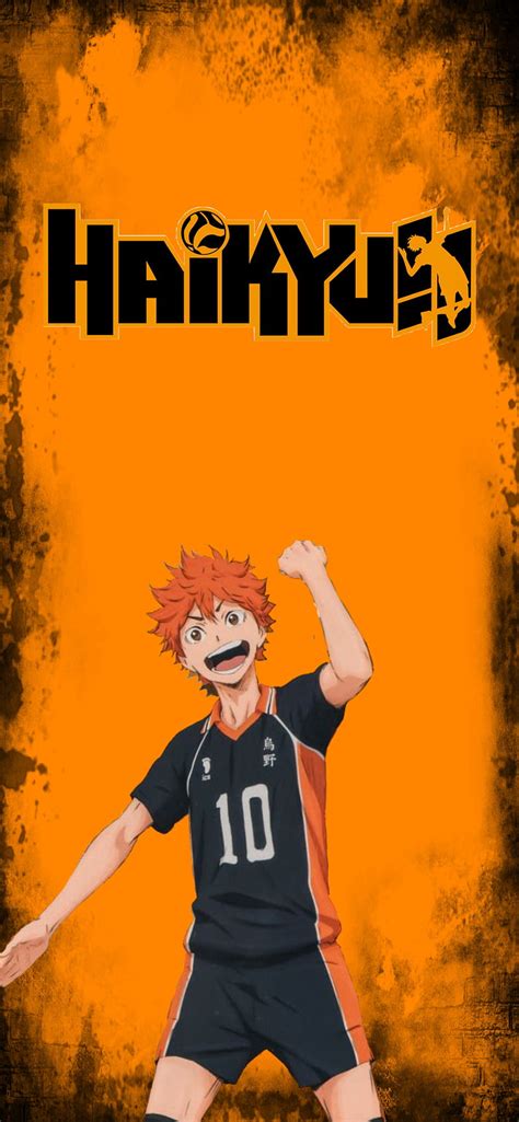 Haikyu, anime, black, orange, HD phone wallpaper | Peakpx