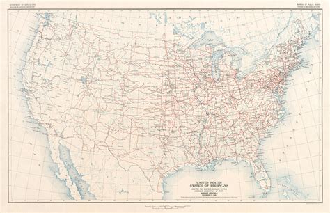 Home & Living Home Décor Vintage 1961 Eastern United States and Adjacent Canada Interstate Map ...