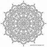 Complex Mandala Coloring Pages At GetColoringscom  Free Printable sketch template