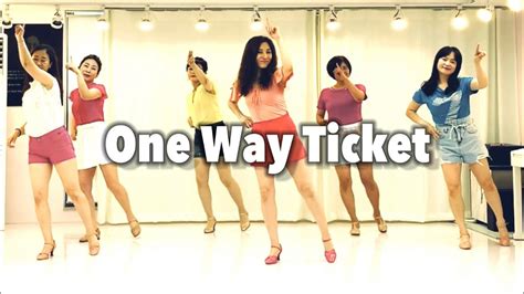 One Way Ticket line dance(Beginner) 원웨이티켓💞 - YouTube