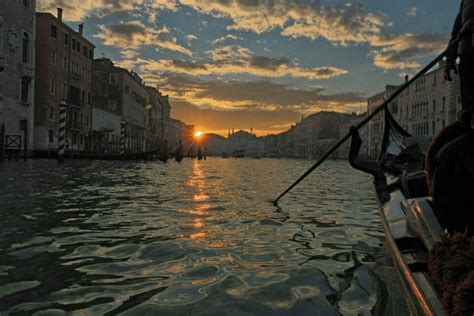 Gondola ride at sunset in venice Italy Travel, Photography Ideas, Venice, Canal, Riding ...