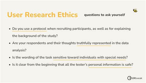 User research ethics: 7 principles of an ethical study | UXtweak