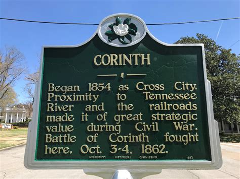 Alcorn County Historical Markers - MISSISSIPPI HISTORICAL MARKERS