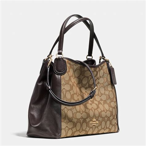 COACH Edie Shoulder Bag 28 In Signature Jacquard in Black - Lyst