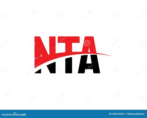 NTA Letter Initial Logo Design Vector Illustration Stock Vector ...