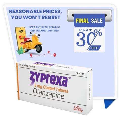 Buy Olanzapine Zyprexa 2.5mg Online, 30 Tablets In One Box, Treatment ...