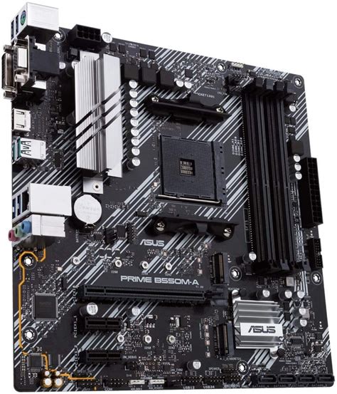 ASUS PRIME B550M-A AMD B550 (Ryzen AM4) micro ATX motherboard with dual ...