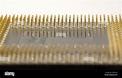 Pins of a CPU Stock Photo - Alamy