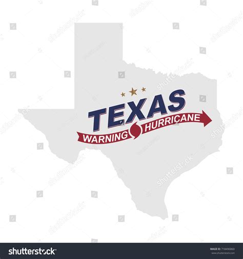 Warning Hurricane Texas Symbols Maps Arrows Stock Vector (Royalty Free) 718496860 | Shutterstock