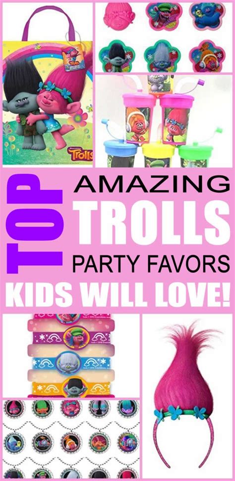 Trolls Party Favor Ideas - Kid Bam