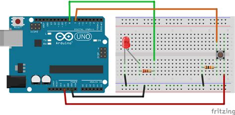 Arduino - Turn LED ON and OFF With Button - The Robotics Back-End