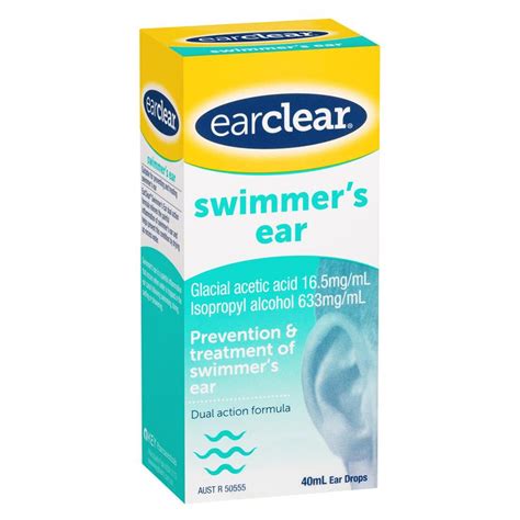 Buy EarClear Swimmer's Ear Drops 40mL – Prevention & Treatment of Swimmer's Ear Online at ePharmacy®