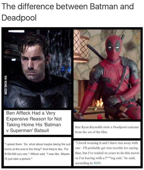 Ben Affleck vs. Ryan Reynolds. - 9GAG