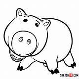 Hamm Toy Story Pages Coloring sketch template